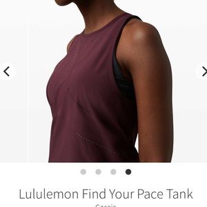 Lululemon find your pace tank size 8 - Cassis EUC